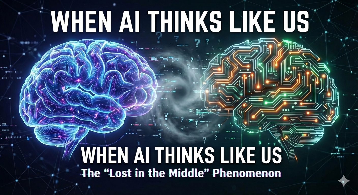 When AI Thinks Like Us The “Lost in the Middle” Phenomenon